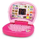 Gooyo 2011A Battery Operated Educational Learning Laptop Toy with LED Display and Music Effect | Babies/Girls/Boys/Toddlers | Pink Color, Power Source: 3xAA Battery (Not Included)