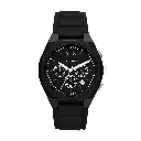 Armani Exchange Silicone Analog Black Dial Men Watch-Ax4161, Black Band