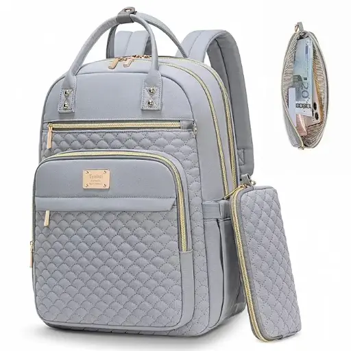 Tealari Laptop Backpack for Women,15.6 Inch Laptop Backpack for Work,Waterproof Travel Backpack,College Bookbag with Wallet